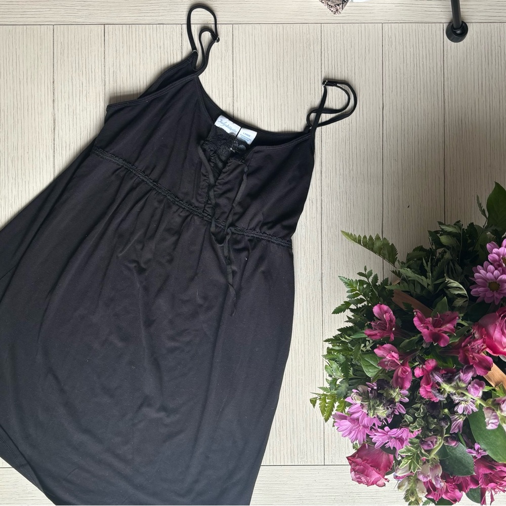JaclynIntimates Black Spaghetti Strap Dress